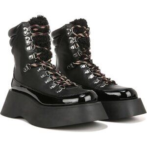 Circus NY by Sam Edelman Women's Gail Combat Boot, Black Size: 9.5 NIB